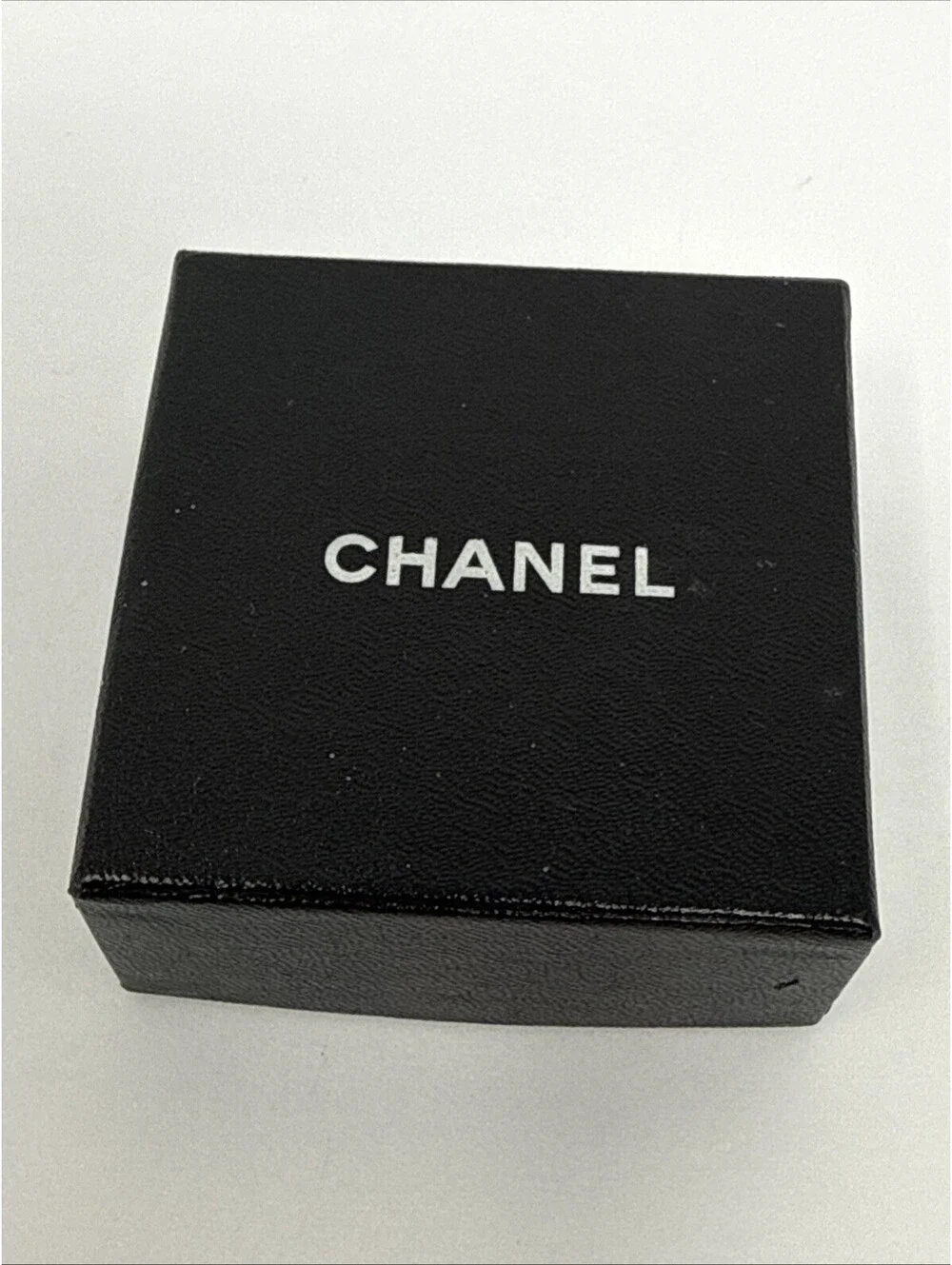 CHANEL Gold Tone CC Logo Stud Earrings White  Faux Pearl
